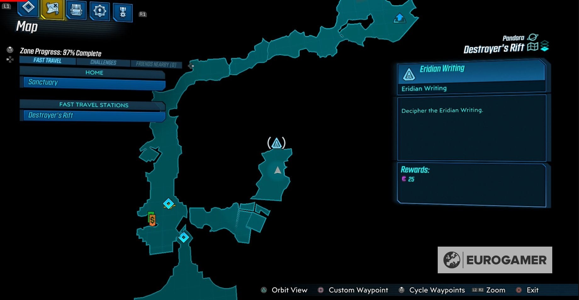Borderlands 3 Eridian Writing locations explained